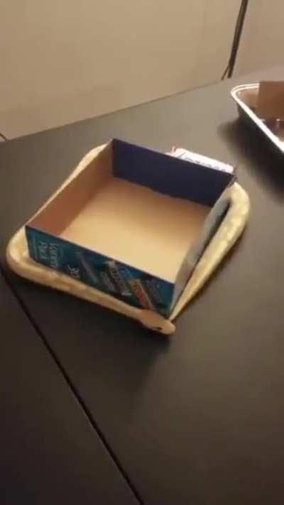 Square snake around a box