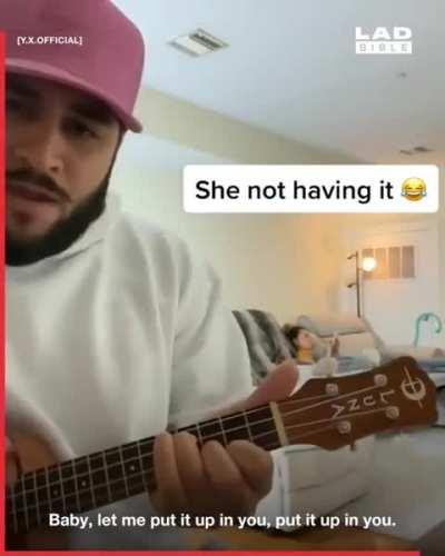 Dude annoys girlfriend with songs about her