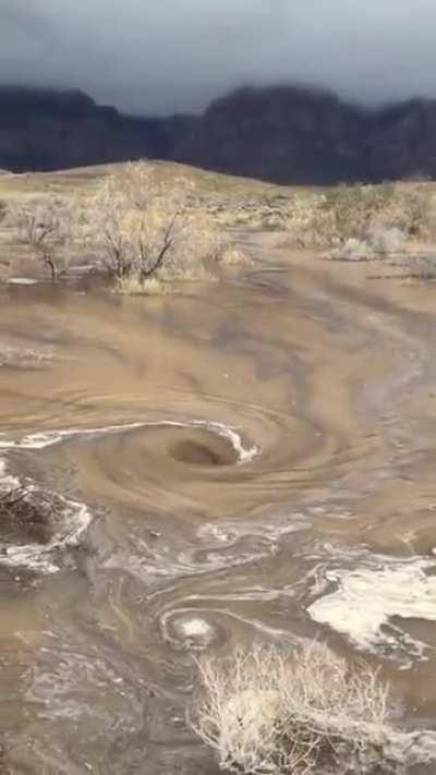 Mysterious whirlpools appear in Nevada desert