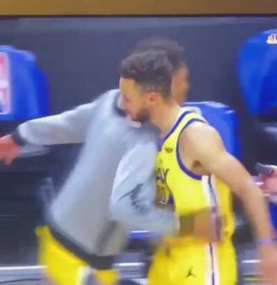 Steph might have the funniest pregame handshakes in the league lmao