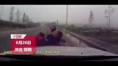 HMFT after I am ran over in China.