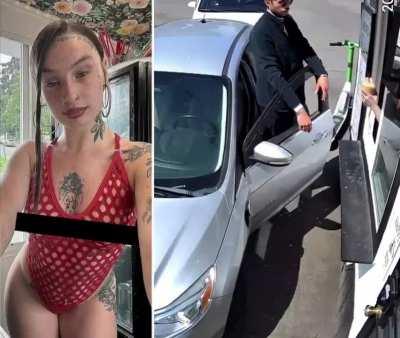 Customer complains about price of Coffee to Bikini Barista, throws coffee, gets hammer in response 