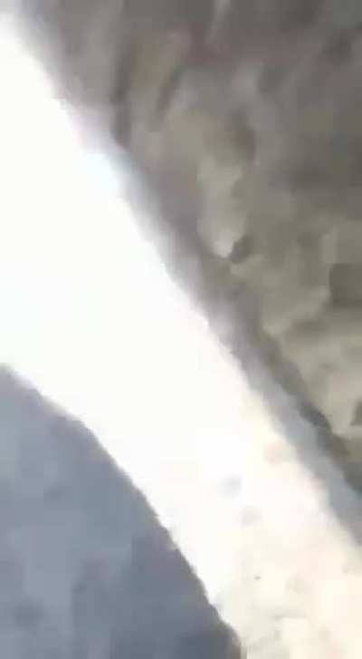 Footage of Russian cruise missile crashing into the Dnipro river. 26/08/2024