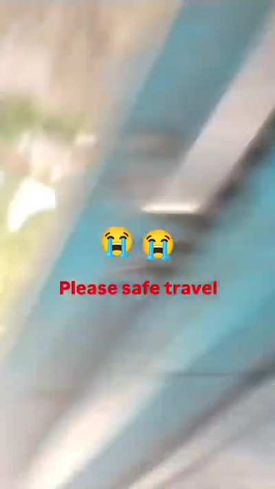 Guy playing around and twerking on the side of the train gets hit by pole 