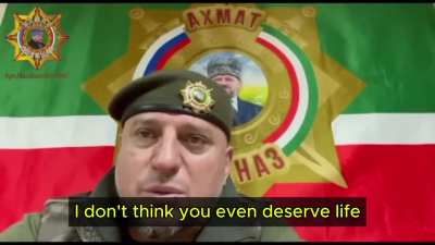 Akhmat's commander Apti Alaudinov said that Ukrainians let captured Chechens call relatives to push for an exchange. He refused, calling the proposal infuriating and saying true Chechens don't surrender, urging captives to do everything to be killed in ca