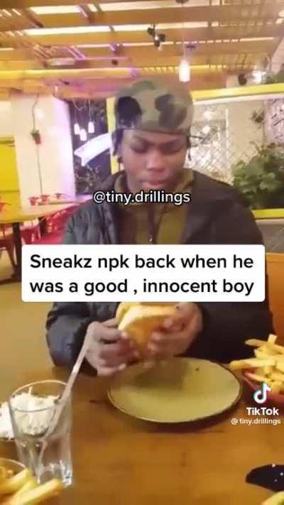 Sneakz (NPK) eating out with his mum a couple years ago🤷🏾‍♂️