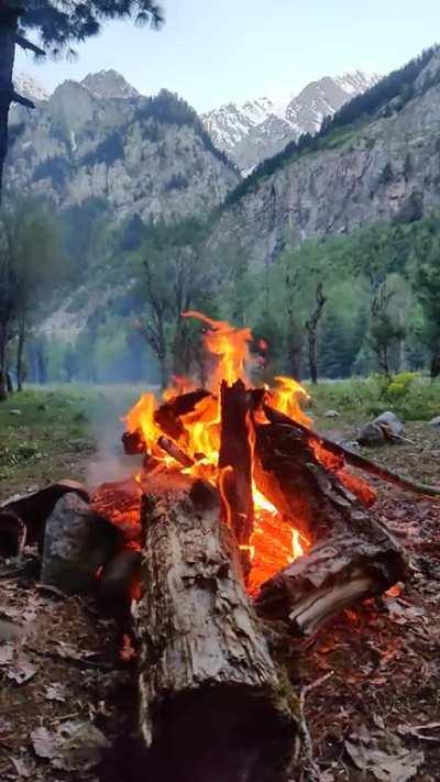 Breakfast Bonfire. North Pakistan. 2020.