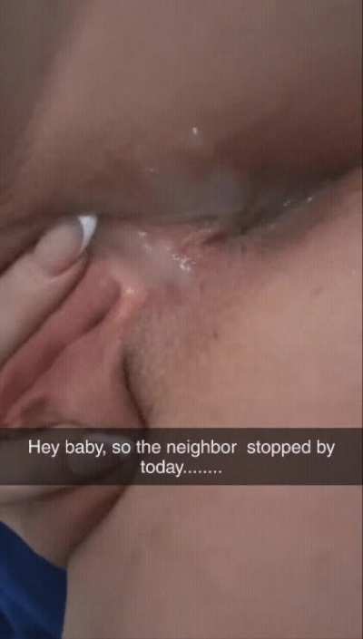 The neighbour just stopped by 🤭🍑💦