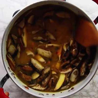 Creamy Mushroom Wild Rice Soup