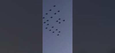 These just flew ower my house in a small town in Norway