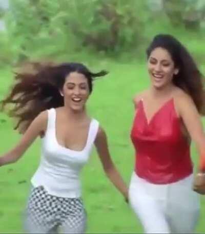 Riya and Shilpi - tomatoes v/s melons