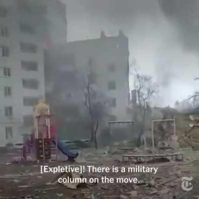 Video verified by the New York Times show devastating scenes in the town of Borodyanka, northwest of Kyiv.