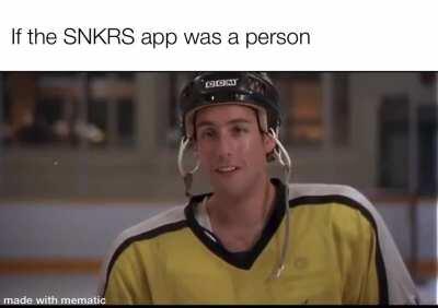 If the SNKRS app was a person