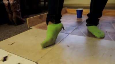 Green socks