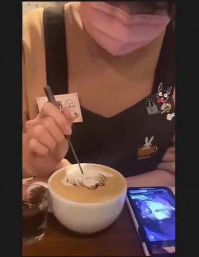 A coffee shop in Japan that allows you to pick any image for your coffee.