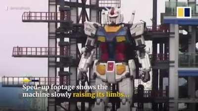 Japan built 18 meter tall gundam robot just for fun