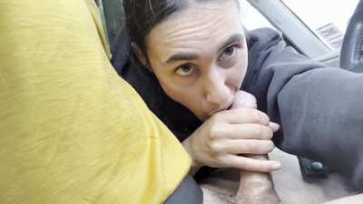 Driving oralcreampie 