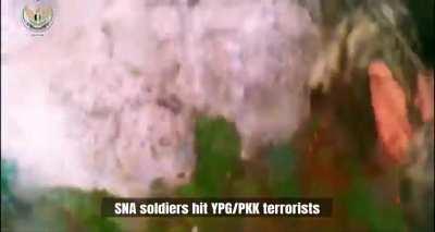 TFSA/SNA shows GoPro footage of the failed YPG  raid in Northern Syria. YPG militants’ POV. 30 January 2024. 