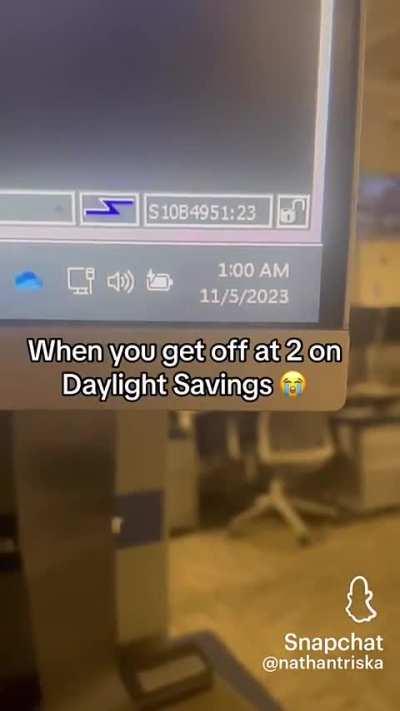 Daylight savings time.