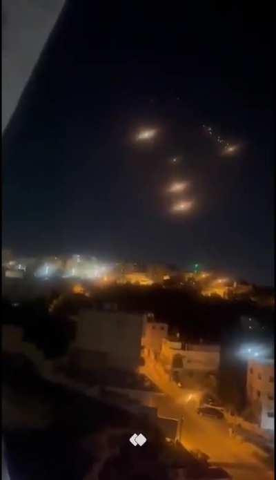 New video showing different angles of the Iranian ballistic missiles hitting Israel
