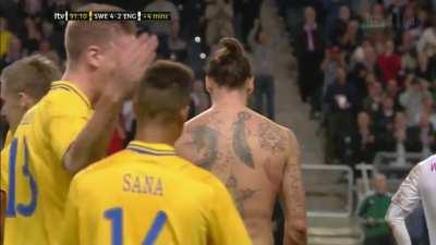 On this day 10 years ago, Zlatan Ibrahimovic scores one of the most ridiculous goals you’ve ever seen for Sweden against England (Great Goal)