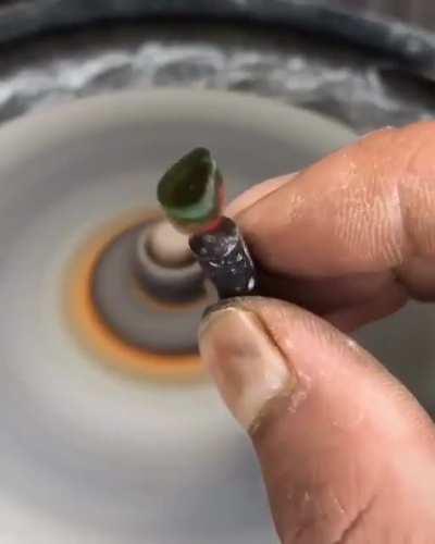 Making rings out of bottel glass