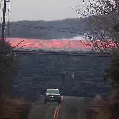 Lava river in real time 😳