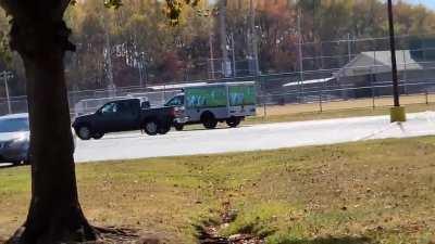 Brings TV truck to the park