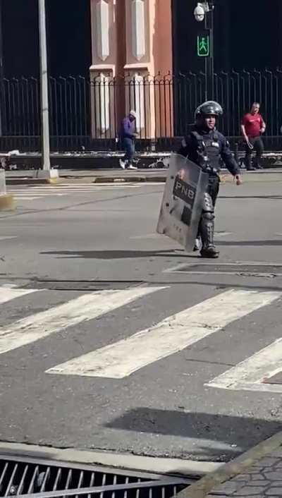 Streets of Caracas, Venezuela, Monday July 29, 2024. Civil war has broken out over election results