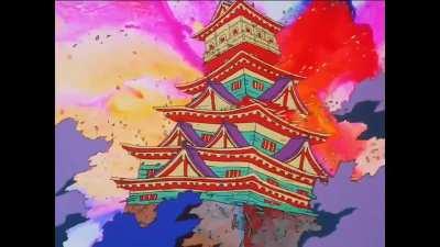 Scene from the Japanese anime Barefoot Gen, showing the effect of the nuclear bomb dropped on Hiroshima.