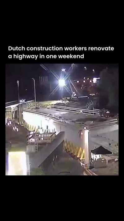 Efficient Dutch Construction Workers Install 3,600-tonne Tunnel Under Highway A12 in a Weekend.