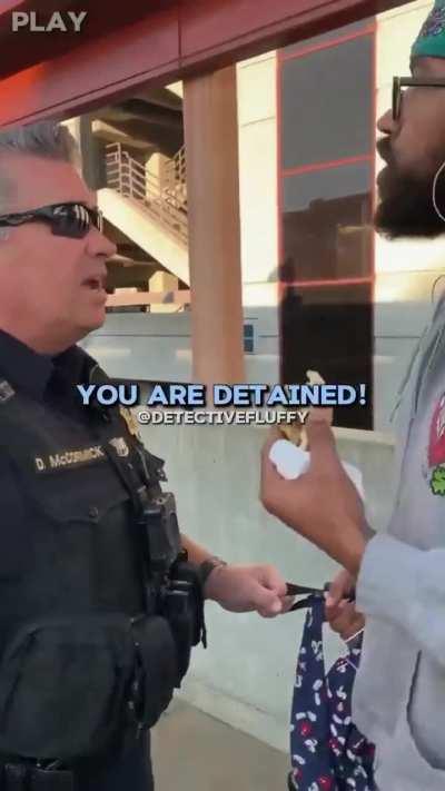 Man gets arrested for eating a sandwich