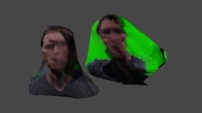 Two attempts at 3d scanning jerma