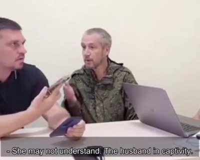 Russian military wife doesn’t want to talk to her POW husband