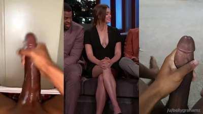 Elizabeth Olsen and two big Black cocks