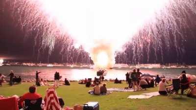 Fireworks show in San Diego, where a computer glitch caused the entire 18-minute show to go off in 25 seconds.