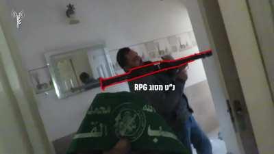 Captured footage from dead Hamas RPG team shows how they operated , no fancy shakes or cuts