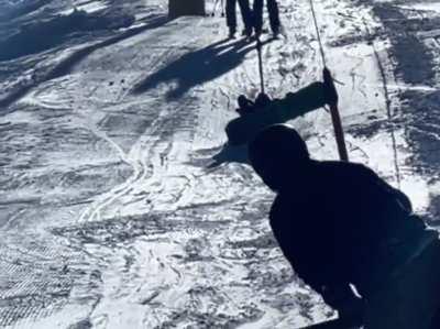 Watched this guy get pulled up the entirety of Storm King at Copper on Thursday.