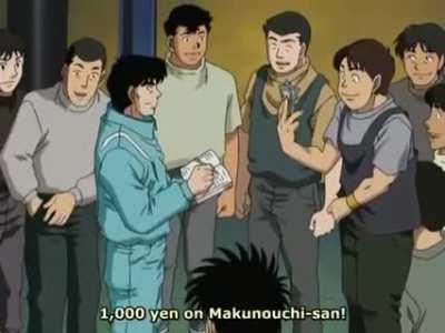 3-on-1 Arm Wrestling in the gym (Hajime no Ippo)