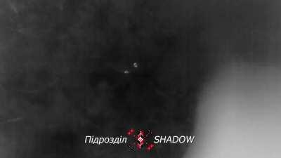 Ukrainian shadow unit use drones during the night to attack Russian soldiers 