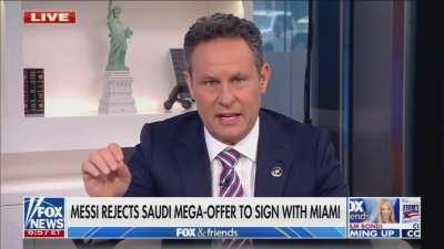 Fox's Brian Kilmeade on Lionel Messi coming to MLS' Inter Miami: &quot;The only thing I worry about, he doesn't speak English, and I want to see him sit down and talk. One thing about David Beckham he learned to speak English for us, with an accent.&quot;