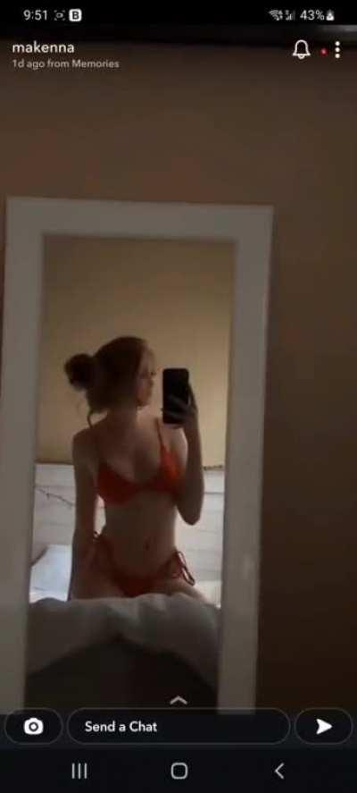 Red bikini Snapchat around summer last year