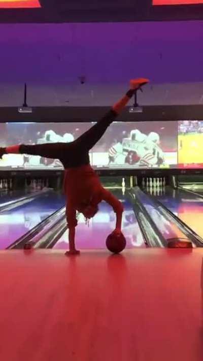 Handstand Bowling