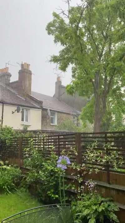 Rainstorm in London