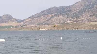 Water Bombers in Osoyoos taking care of the fire