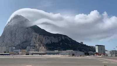 Levanter cloud over the Rock of Gibraltar