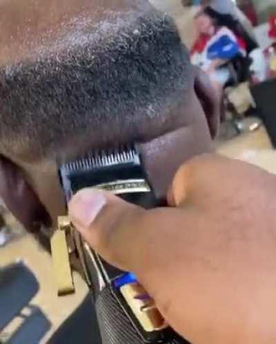 Barber transforms his customer from looking 77 to 27