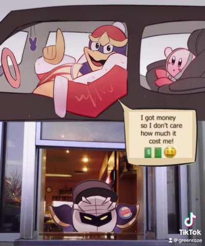 (Kirby is being kidnapped)