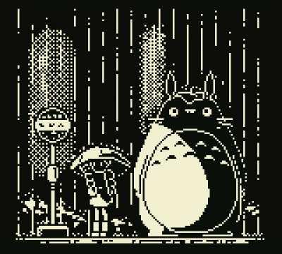 Totoro at the bus stop