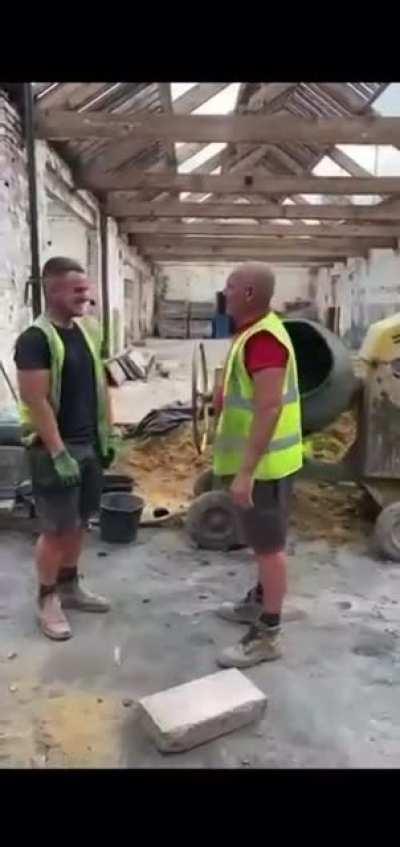 Super human strength demonstration